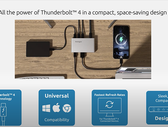 SD2600T Thunderbolt™ 4 Dual 4K Nano Docking Station.